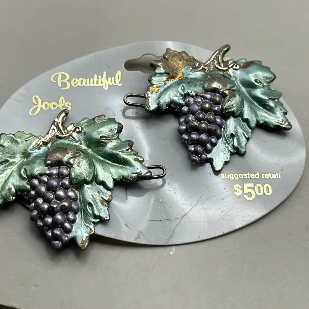 Elegant Gold and Purple Hair Accessories Set